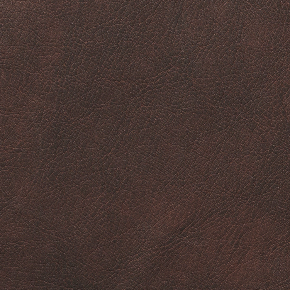 Rundes Platzdecke SARA – Braune Lederoptik. Ø 40 cm