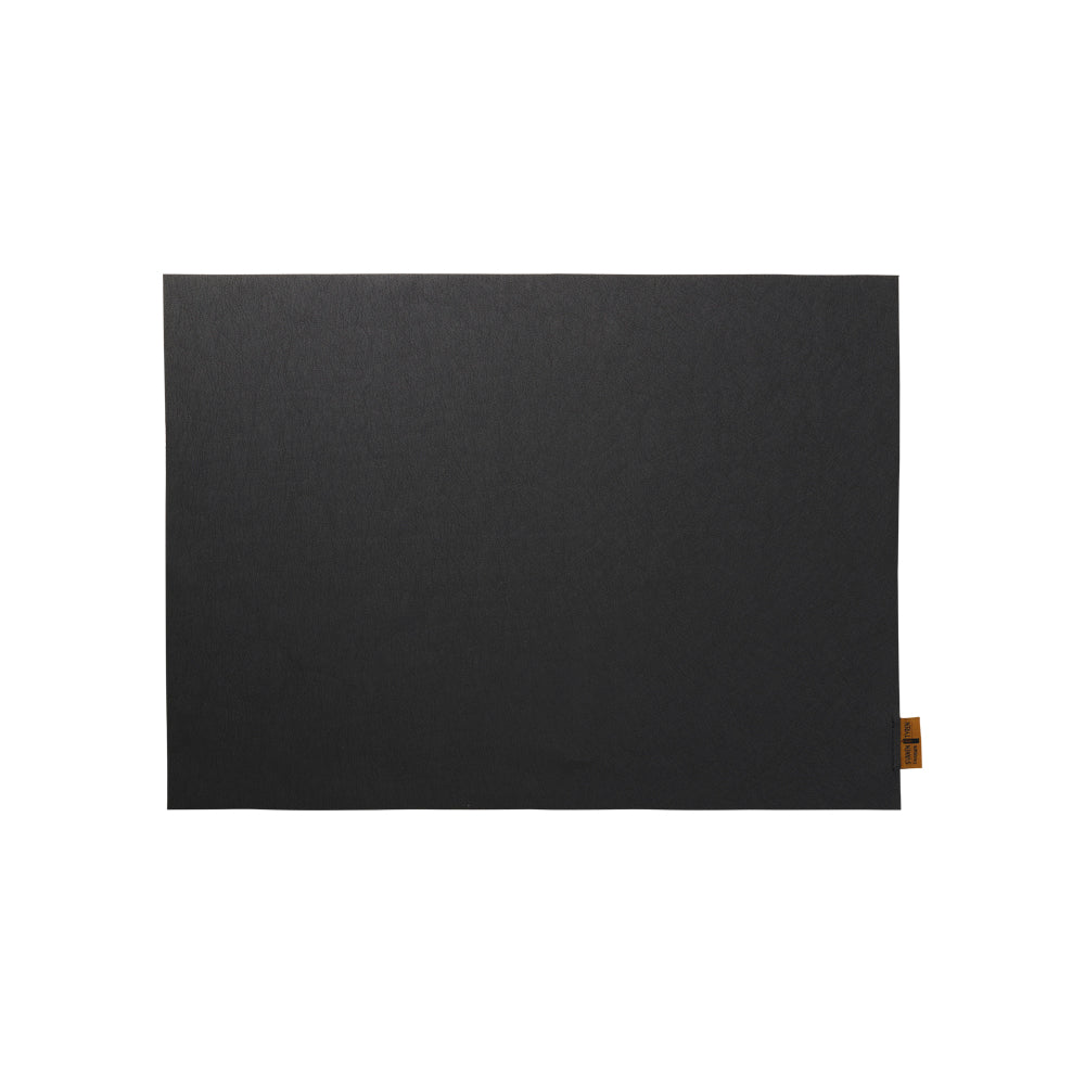 Platzdecke NOAH – Schwarze Lederoptik. 45x33 cm