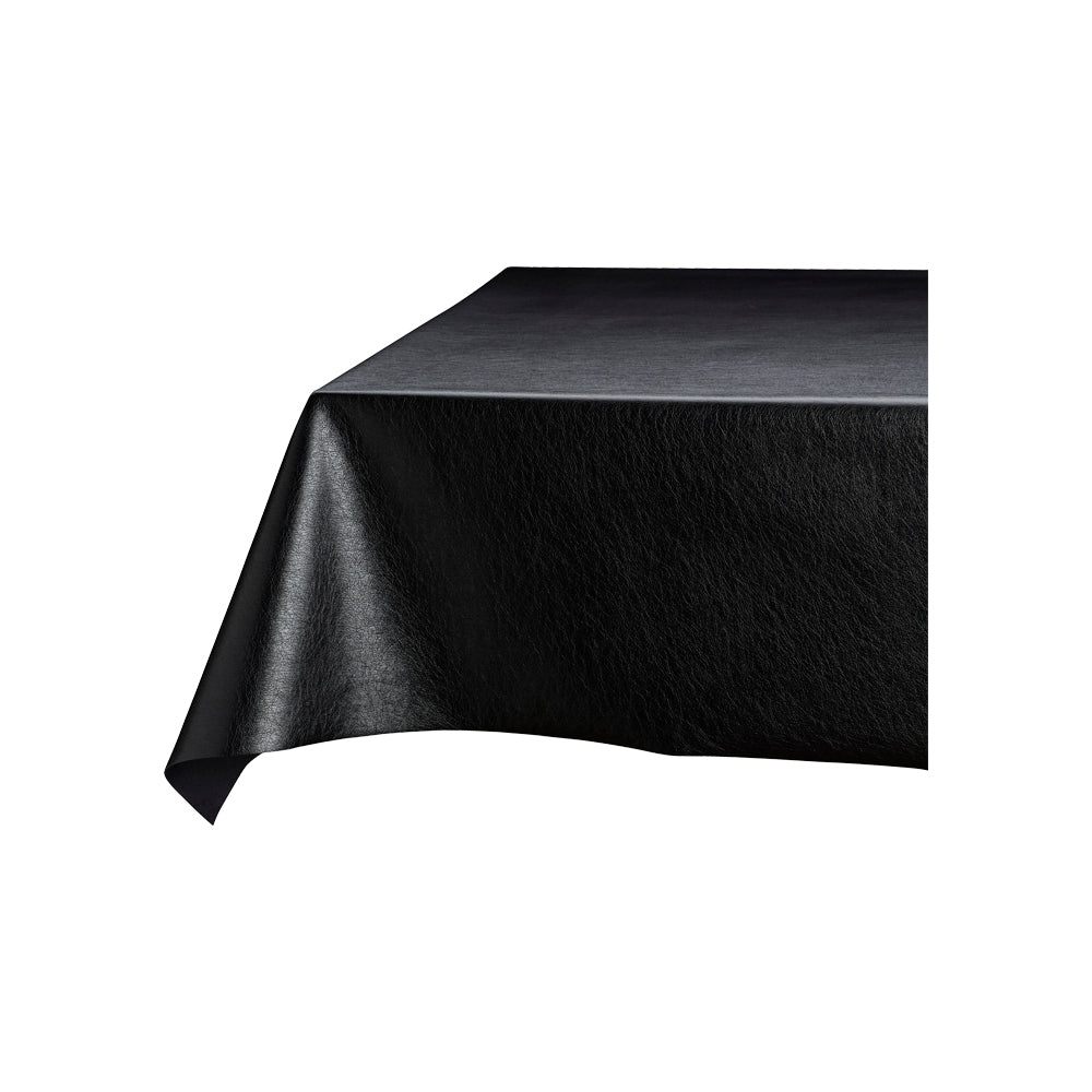 Tischdecke SARA – Schwarze Lederoptik 